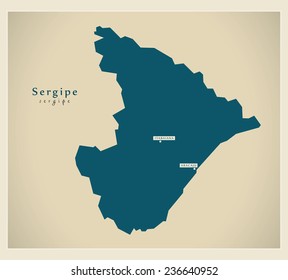 Modern Map - Sergipe BR