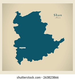 Modern Map - Shan MM