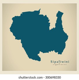 Modern Map - Sipaliwini SR