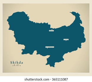 Modern Map - Skikda DZ