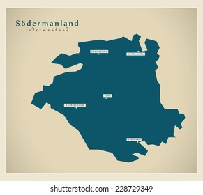 Modern Map - Sodermanland SE