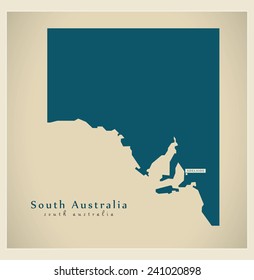 Modern Map - South Australia AU