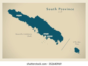 Modern Map - South Province NC