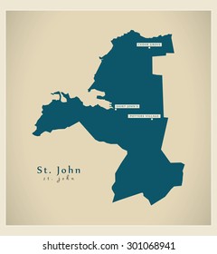 Modern Map - St. John AG