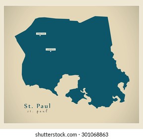 Modern Map - St. Paul AG