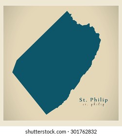 Modern Map - St. Philip BB