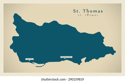 Modern Map - St. Thomas JM