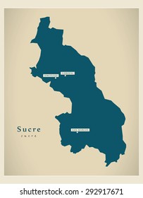 Modern Map - Sucre CO