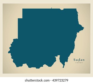 Modern Map - Sudan SD