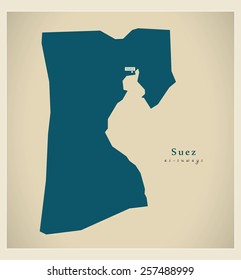 Modern Map - Suez EG