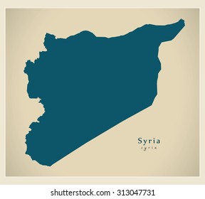 Modern Map - Syria SY