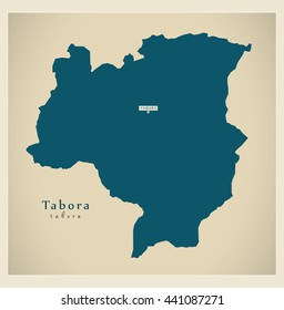 Modern Map - Tabora TZ
