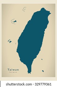 Modern Map - Taiwan TW