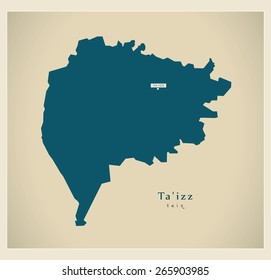 Modern Map - Taiz YE
