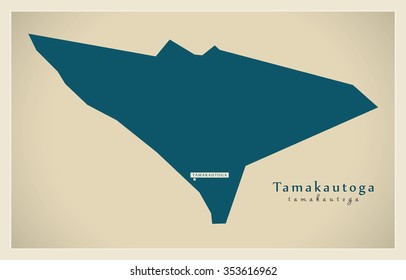 Modern Map - Tamakautoga NU