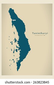 Modern Map - Tanintharyi MM