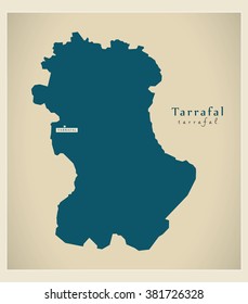 Modern Map - Tarrafal CV