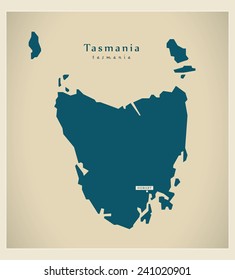 Modern Map - Tasmania AU