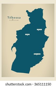 Modern Map - Tebessa DZ