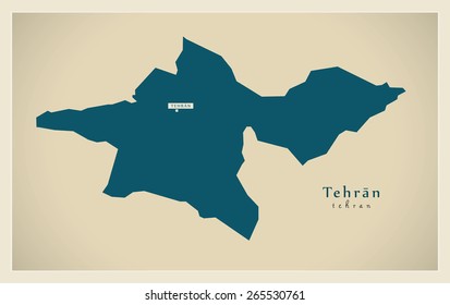 Modern Map - Tehran IR