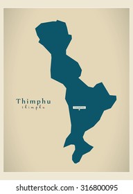Modern Map - Thiumphu BT