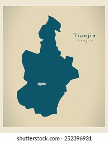 Modern Map - Tianjin CN