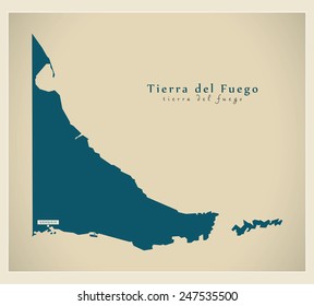 Modern Map - Tierra del Fuego AR