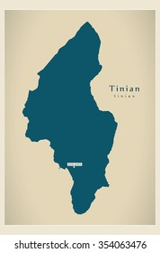 Modern Map - Tinian MP