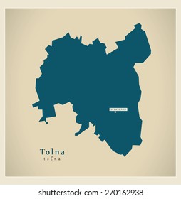 Modern Map - Tolna HU