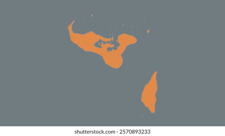 Modern Map of Tonga with Interactive Features, Flat design Tonga outline map.