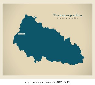 Modern Map - Transcarpathia UA