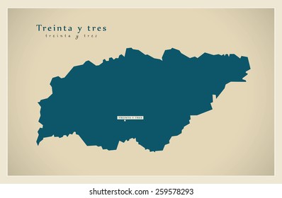 Modern Map - Treinta y tres UY