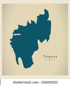 Modern Map - Tripura IN