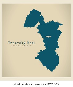 Modern Map - Trnavsky kraj SK