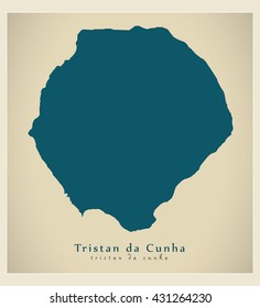 Modern Map - Trstan da Cunha [British Territory]
