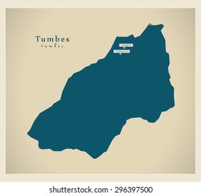 Modern Map - Tumbes PE
