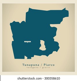 Modern Map - Tunapuna / Piarco TT