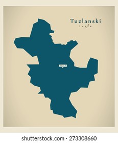 Modern Map - Tuzlanski BA
