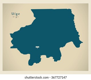 Modern Map - Uige AO