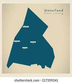 Modern map - Unterland LI