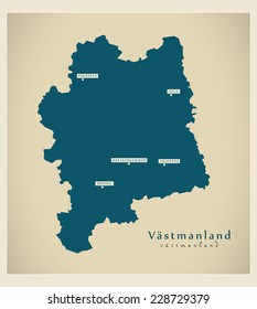 Modern Map - Vastmanland SE