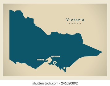 Modern Map - Victoria AU