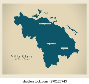 Modern Map - Villa Clara CU