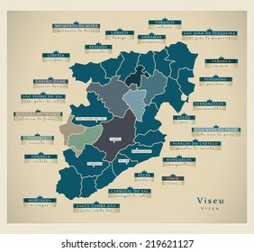 Modern Map - Viseu PT