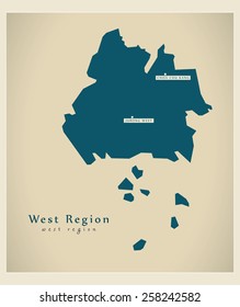 Modern Map - West Region SG