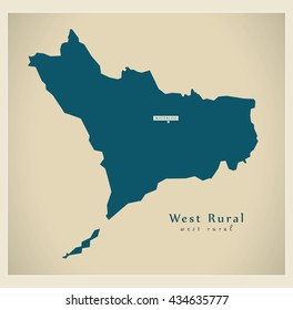 Modern Map - West Rural SL