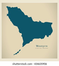 Modern Map - Western Province SL