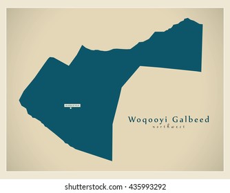 Modern Map - Woqooyi Galbeed SO