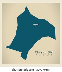 Modern Map - Xinzhu Shi TW