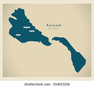 Modern Map - Xorazm UZ